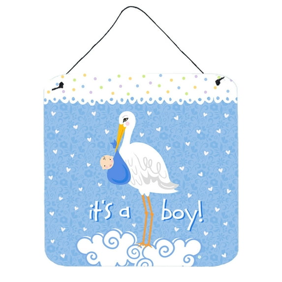 Carolines Treasures VHA3012DS66 Its a Baby Boy Wall or Door Hanging Prints 6HX6W multicolor