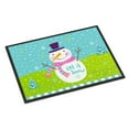 thumbnail image 1 of Carolines Treasures VHA3017JMAT Christmas Snowman Let it Snow Door Mat Indoor Rug or Outdoor Welcome Mat 24x36 Doormat, 1 of 4