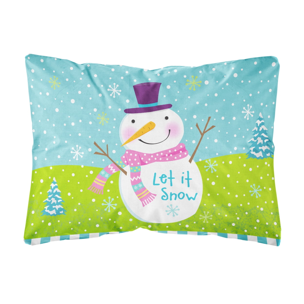 Carolines Treasures VHA3017PW1216 Christmas Snowman Let it Snow Fabric ...
