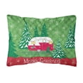 thumbnail image 1 of Christmas Vintage Glamping Trailer Fabric Decorative Pillow, 1 of 3