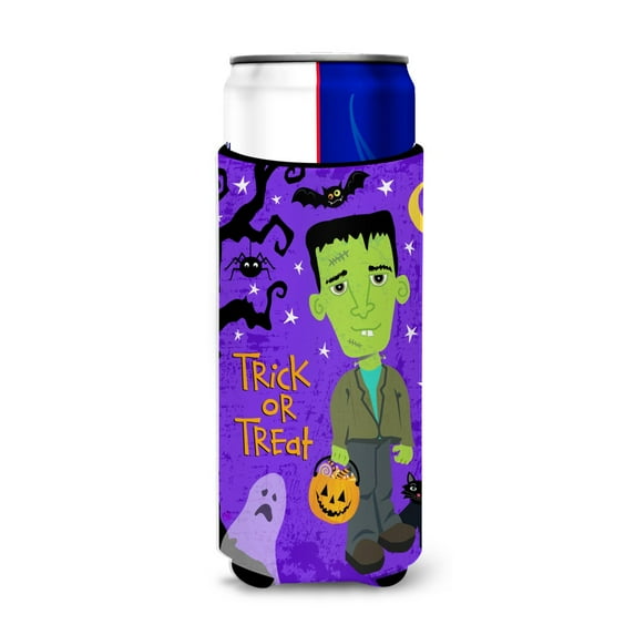 Carolines Treasures VHA3021MUK Halloween Frankie Frankenstein Michelob Ultra Hugger for slim cans  Slim Can multicolor