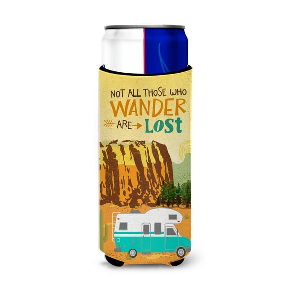 Carolines Treasures VHA3027MUK RV Camper Camping Wander Michelob Ultra Hugger for slim cans Slim Can multicolor