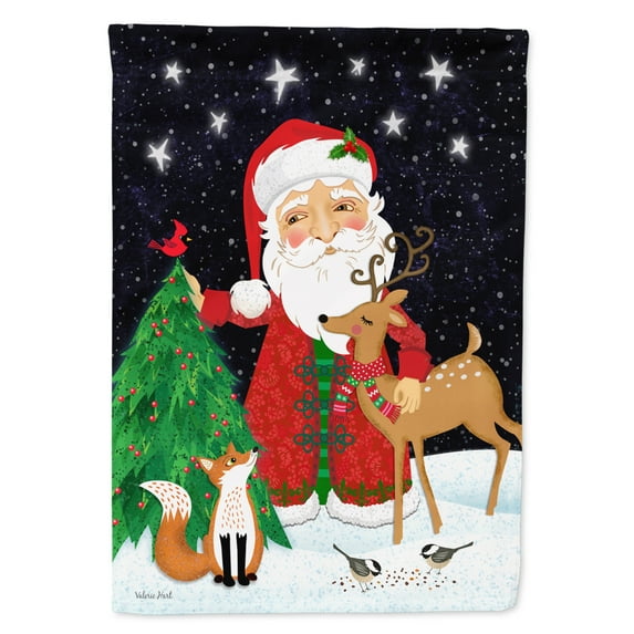Carolines Treasures VHA3033GF Santa Claus Christmas Flag Garden Size Small multicolor