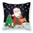 thumbnail image 1 of Carolines Treasures VHA3033PW1414 Santa Claus Christmas Fabric Decorative Pillow 14Hx14W multicolor, 1 of 4