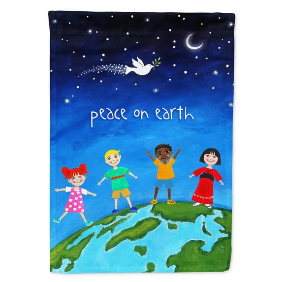 Carolines Treasures VHA3039GF Peace on Earth Flag Garden Size Small multicolor