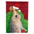 thumbnail image 1 of Carolines Treasures VHA3040GF Wire Fox Terrier Christmas Garden Flag  Double Sided Holiday Vertical Garden Yard Flag, 1 of 3