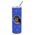 thumbnail image 1 of Carolines Treasures WDK1036TBL20 Chihuahua Black and Tan Design4  Stainless Steel 20 oz Skinny Tumbler Blue 20 oz, 1 of 4