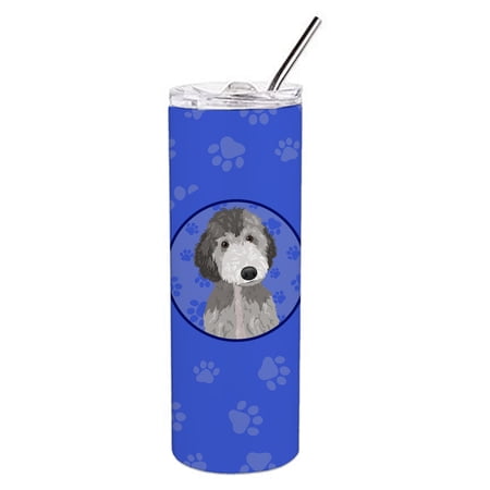 Carolines Treasures WDK1071TBL20 Doodle Silver Design1 Stainless Steel 20 oz Skinny Tumbler Blue 20 oz multicolor