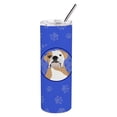 thumbnail image 1 of Carolines Treasures WDK1081TBL20 English Bulldog Fawn and White  Stainless Steel 20 oz Skinny Tumbler Blue 20 oz, 1 of 4