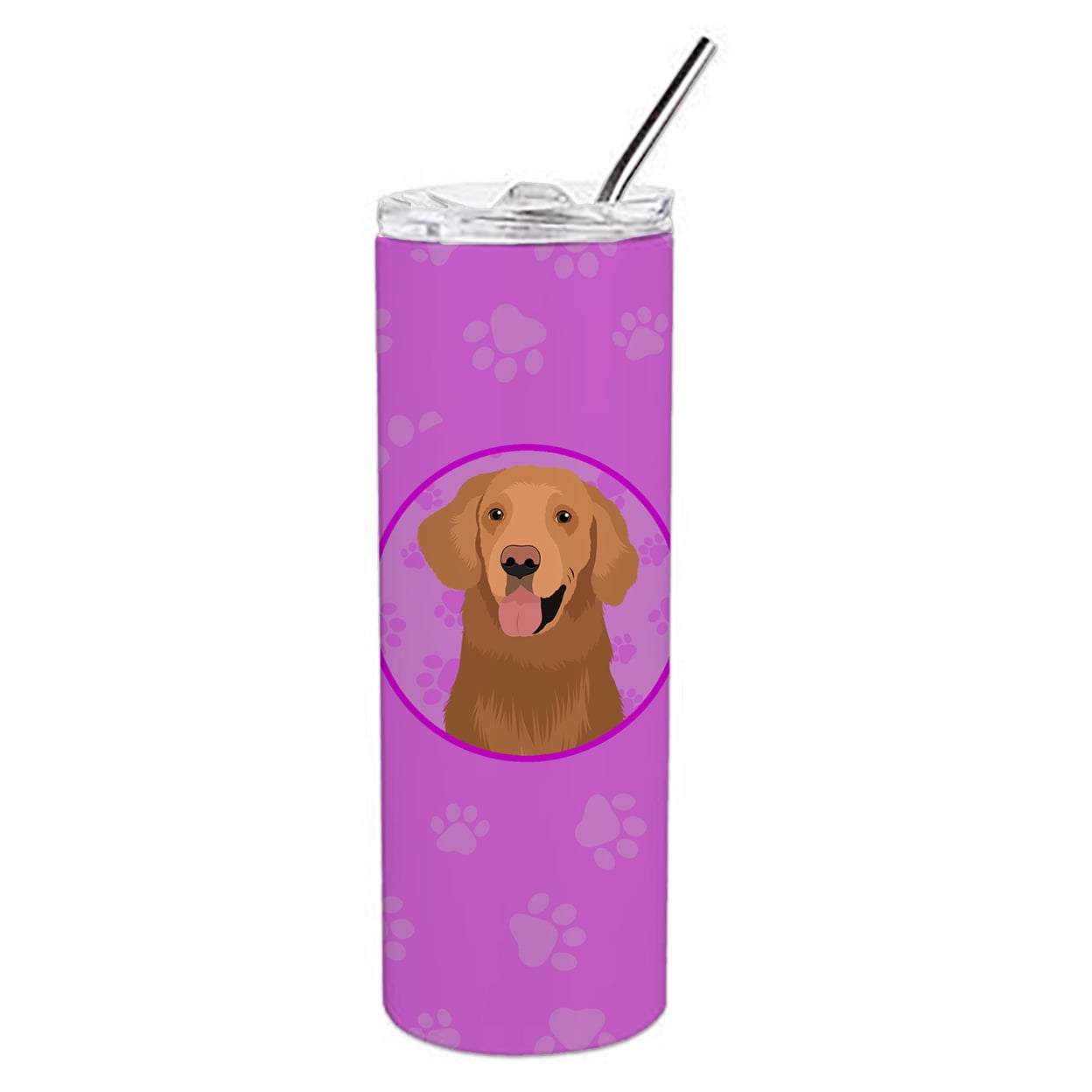 Golden Retriever Red #1 Stainless Steel 20 oz Skinny Tumbler 3 in x 8.25 in