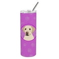 thumbnail image 1 of Carolines Treasures WDK1356TBL20 Labrador Retriever Yellow Design3 Stainless Steel 20 oz Skinny Tumbler Pink 20 oz, 1 of 4