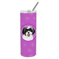 thumbnail image 1 of Carolines Treasures WDK1427TBL20 Shih-Tzu Black and White Design3 Stainless Steel 20 oz Skinny Tumbler Pink 20 oz, 1 of 4