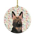 thumbnail image 1 of German Shepherd Puppy Christmas Ceramic Ornament 2.8 in x 2.8 in, 1 of 3