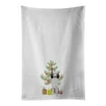 thumbnail image 1 of Carolines Treasures WDK3123WTKT 28 x 19 in. Unisex Poodle Standard Silver Christmas White Dish Towels Kitchen Towel - Set of 2, 1 of 3