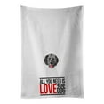 thumbnail image 1 of Carolines Treasures WDK3654WTKT 28 x 19 in. Unisex Doodle Silver No.3 White Dish Towels Kitchen Towel - Set of 2, 1 of 3