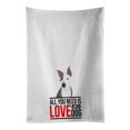 thumbnail image 1 of Carolines Treasures WDK3726WTKT 28 x 19 in. Unisex Pit Bull Blue No.4 White Dish Towels Kitchen Towel - Set of 2, 1 of 3