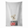 thumbnail image 1 of Carolines Treasures WDK3796WTKT 28 x 19 in. Unisex Shih-Tzu Gold No.6 White Dish Towels Kitchen Towel - Set of 2, 1 of 3