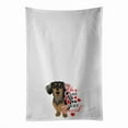 thumbnail image 1 of Carolines Treasures WDK3858WTKT 28 x 19 in. Unisex Dachshund Black & Tan No.4 So Loved White Dish Towels Kitchen Towel - Set of 2, 1 of 3