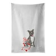 thumbnail image 1 of Carolines Treasures WDK3970WTKT 28 x 19 in. Unisex Pit Bull Blue No.1 So Loved White Dish Towels Kitchen Towel - Set of 2, 1 of 3