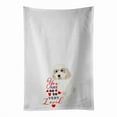 thumbnail image 1 of Carolines Treasures WDK4044WTKT 28 x 19 in. Unisex Shih-Tzu Gold No.7 So Loved White Dish Towels Kitchen Towel - Set of 2, 1 of 3