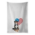 thumbnail image 1 of Carolines Treasures WDK4084WTKT 28 x 19 in. Unisex Bernese Mountain Dog No.1 Patriotic White Dish Towels Kitchen Towel - Set of 2, 1 of 3