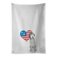 thumbnail image 1 of Carolines Treasures WDK4146WTKT 28 x 19 in. Unisex Doodle Silver No.1 Patriotic White Dish Towels Kitchen Towel - Set of 2, 1 of 3