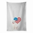 thumbnail image 1 of Carolines Treasures WDK4231WTKT 28 x 19 in. Unisex Pit Bull Puppy Patriotic White Dish Towels Kitchen Towel - Set of 2, 1 of 3