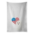 thumbnail image 1 of Carolines Treasures WDK4247WTKT 28 x 19 in. Unisex Poodle Toy White Patriotic White Dish Towels Kitchen Towel - Set of 2, 1 of 3