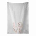 thumbnail image 1 of Carolines Treasures WDK4336WTKT 28 x 19 in. Unisex Bichon Frise No.6 Love White Dish Towels Kitchen Towel - Set of 2, 1 of 3
