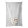 thumbnail image 1 of Carolines Treasures WDK4361WTKT 28 x 19 in. Unisex Cavalier Spaniel Blenheim Puppy Love White Dish Towels Kitchen Towel - Set of 2, 1 of 3