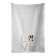 thumbnail image 1 of Carolines Treasures WDK4548WTKT 28 x 19 in. Unisex Border Collie Love White Dish Towels Kitchen Towel - Set of 2, 1 of 3