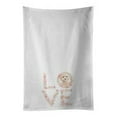 thumbnail image 1 of Carolines Treasures WDK4562WTKT 28 x 19 in. Unisex Champagne Cockapoo Love White Dish Towels Kitchen Towel - Set of 2, 1 of 3