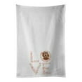 thumbnail image 1 of Carolines Treasures WDK4591WTKT 28 x 19 in. Unisex Labradoodle Love White Dish Towels Kitchen Towel - Set of 2, 1 of 3