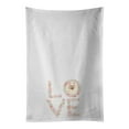 thumbnail image 1 of Carolines Treasures WDK4603WTKT 28 x 19 in. Unisex Pomeranian No.2 Love White Dish Towels Kitchen Towel - Set of 2, 1 of 3