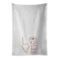 thumbnail image 1 of Carolines Treasures WDK4622WTKT 28 x 19 in. Unisex Siberian Husky Love White Dish Towels Kitchen Towel - Set of 2, 1 of 3