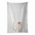 thumbnail image 1 of Carolines Treasures WDK4625WTKT 28 x 19 in. Unisex Staffordshire Bull Terrier No.2 Love White Dish Towels Kitchen Towel - Set of 2, 1 of 3