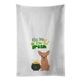 thumbnail image 1 of Carolines Treasures WDK4797WTKT Gold Chihuahua St. Patricks Day White Kitchen Towel Set of 2 Dish Towels 19 X 25", 1 of 3