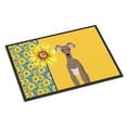 thumbnail image 1 of Carolines Treasures WDK5431JMAT 24 x 36 in. Summer Sunflowers Fawn Italian Grayhound Indoor or Outdoor Mat, 1 of 7
