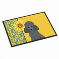 thumbnail image 1 of Carolines Treasures WDK5464JMAT 24 x 36 in. Summer Sunflowers Toy Gray Poodle Indoor or Outdoor Mat, 1 of 5