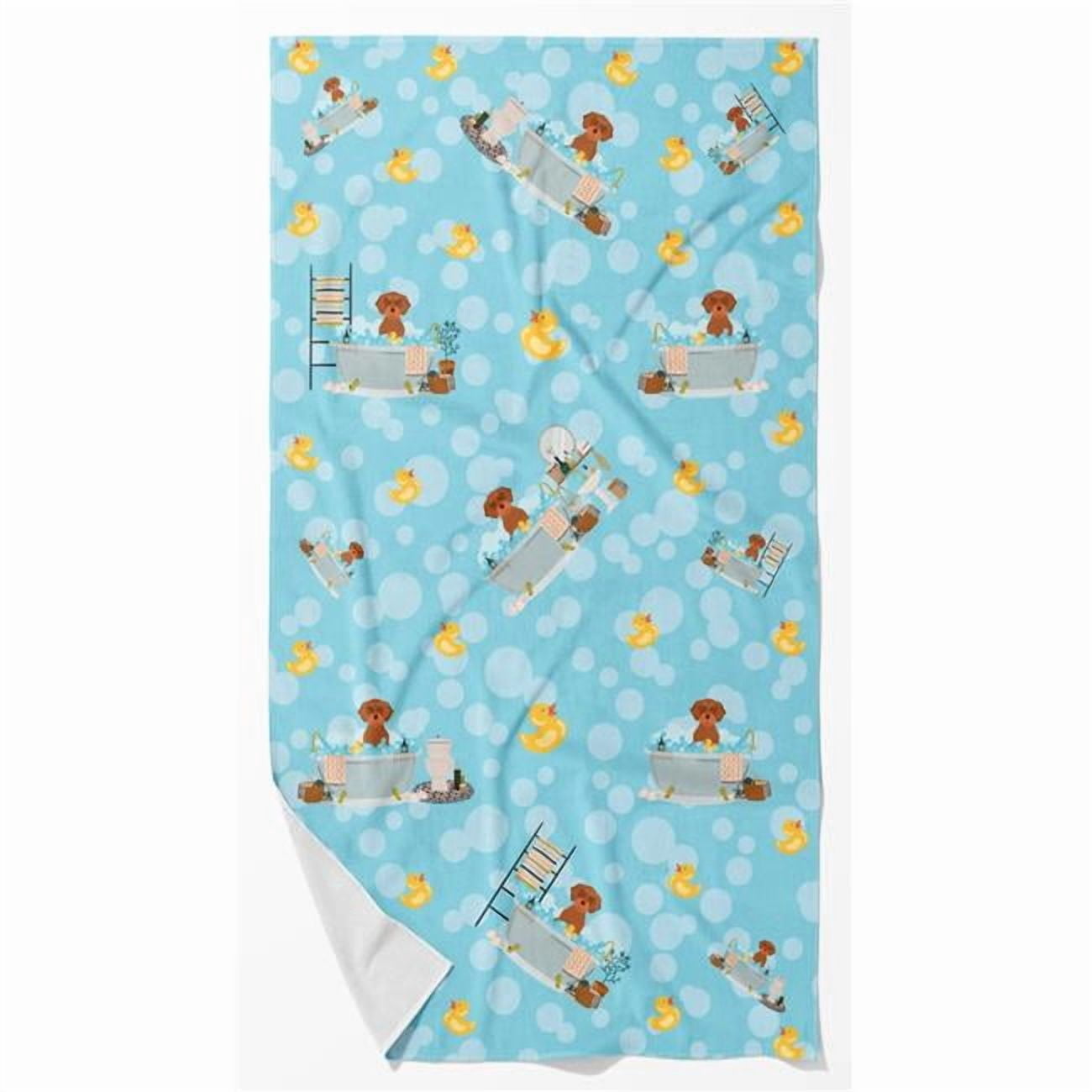 Carolines Treasures WDK5601BTLG 42 x 24 in. Unisex Wirehair Red Dachshund Bath Towel - Large