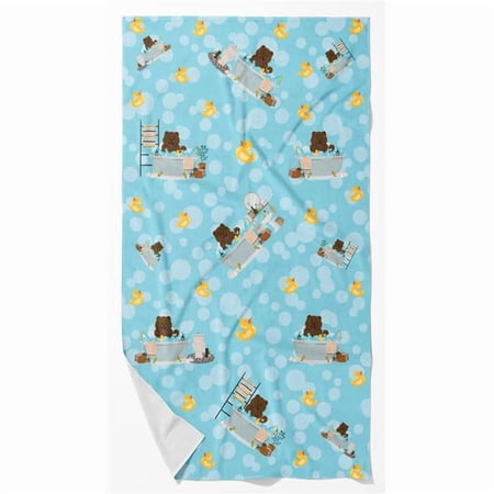 Carolines Treasures WDK5838BTLG 42 x 24 in. Unisex Chocolate Chow Chow in Bathtub Bath Towel - Large