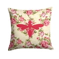 thumbnail image 1 of Carolines Treasures Wasp Shabby Chic Yellow Roses Fabric Decorative Pillow 14Hx14W multicolor, 1 of 4
