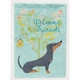 thumbnail image 1 of Carolines Treasures  Welcome Friends Black & Tan Dachshund Flag Garden - Size, 1 of 1