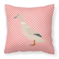 thumbnail image 1 of Carolines Treasures BB7858PW1818 West Harlequin Duck Pink Check Fabric Decorative Pillow, 18 x 18 in., 1 of 2