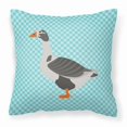 thumbnail image 1 of Carolines Treasures  West of England Goose Blue Check Fabric Decorative Pillow, 18 x 18 in., 1 of 2