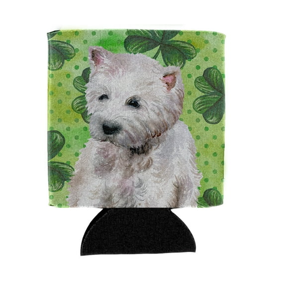 Carolines Treasures BB9875CC Westie St.Patricks Can or Bottle Hugger