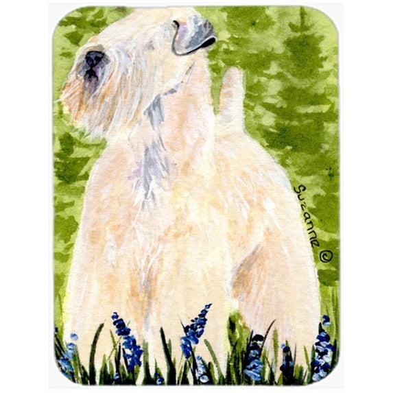Carolines Treasures Wheaten Terrier Soft Coated Glass Cutting Board Large 12H x 16W multicolor