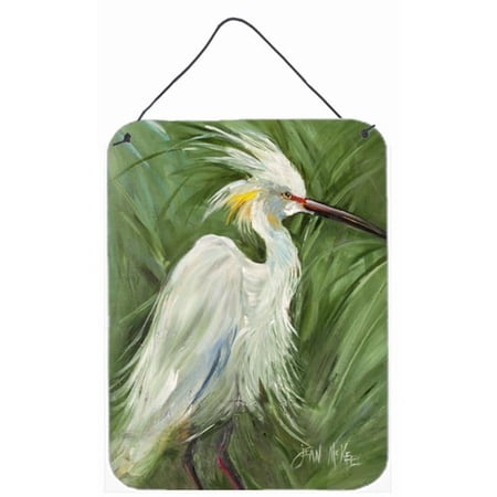 Carolines Treasures White Egret In Green Grasses Wall and Door Hanging Prints