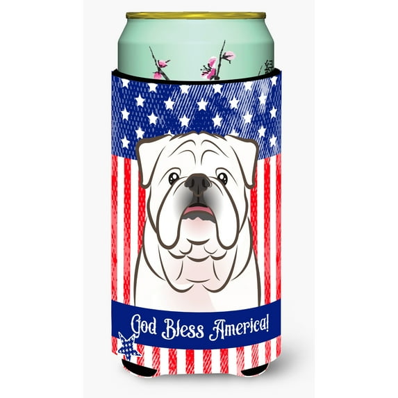 Carolines Treasures White English Bulldog Tall Boy beverage Insulator Hugger Tall Boy multicolor