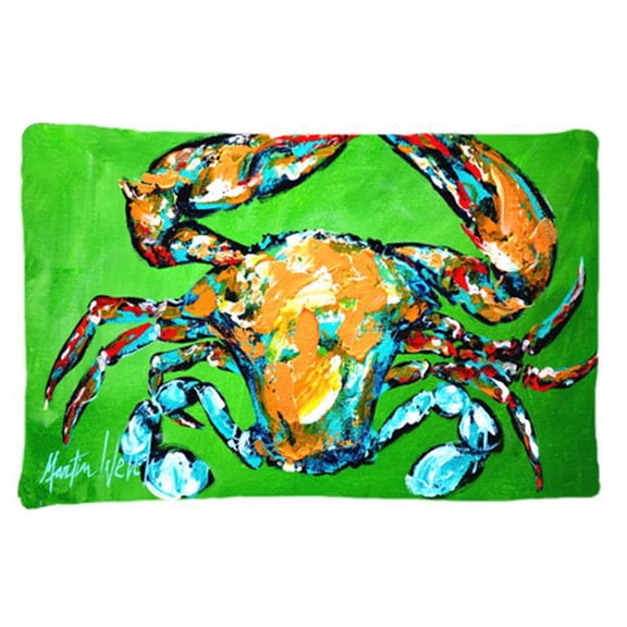 Carolines Treasures Wide Load Crab Moisture Wicking Fabric Standard Pillow Case
